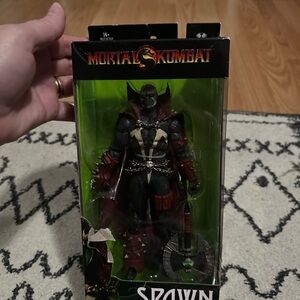 McFarlane Toys, 7 inch Mortal Kombat, Spawn With Mace, NIB box damaged